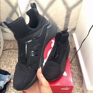 Black puma fierce shoes